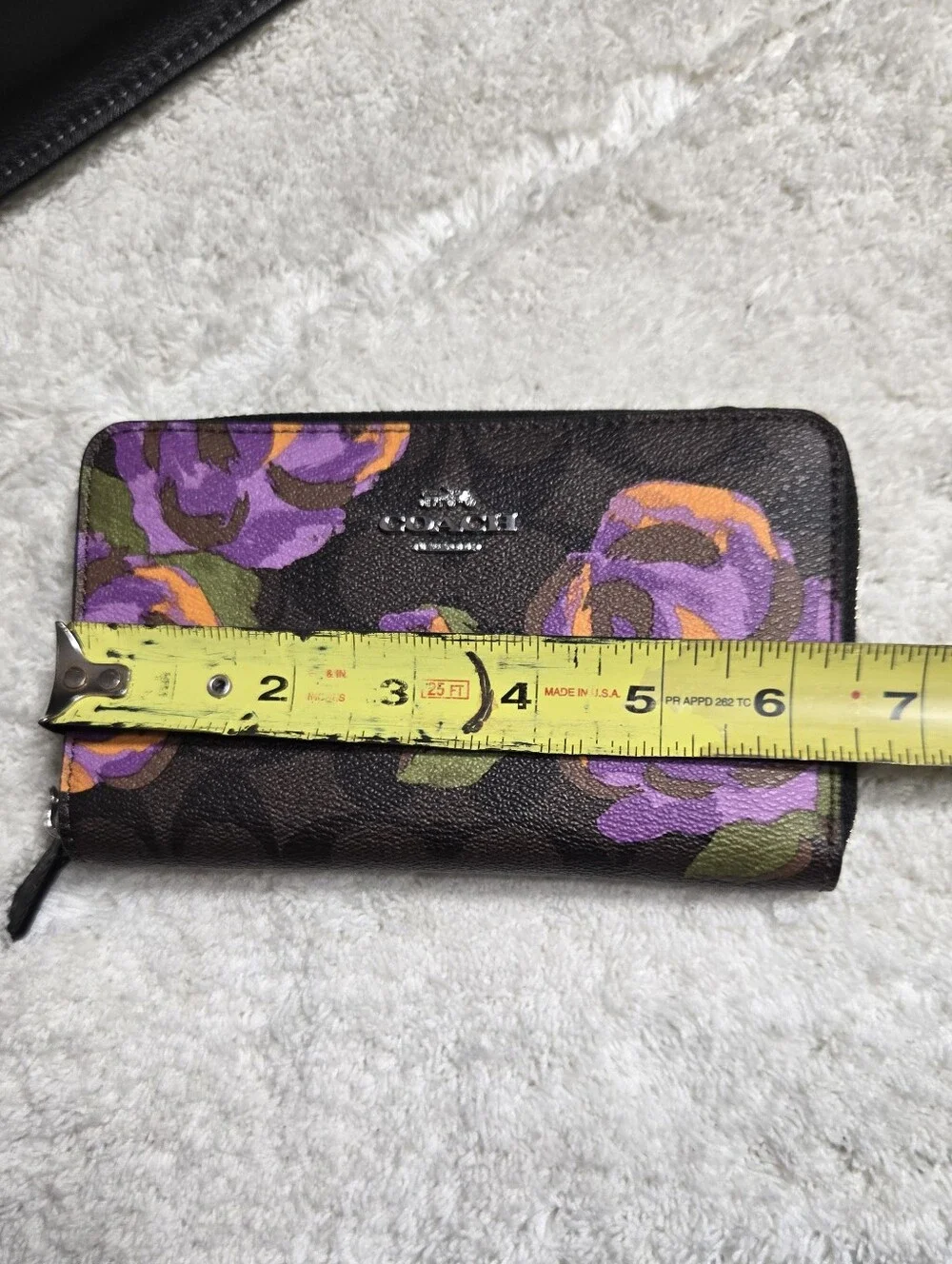 Coach Morgan Shoulder Bag In Signature Canvas With Rose Print & Matching Wallet